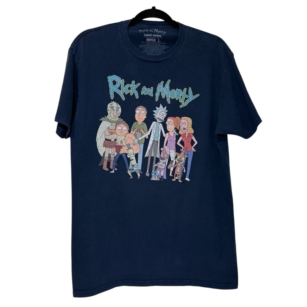 Ripple Junction Rick and Morty Blue Tee